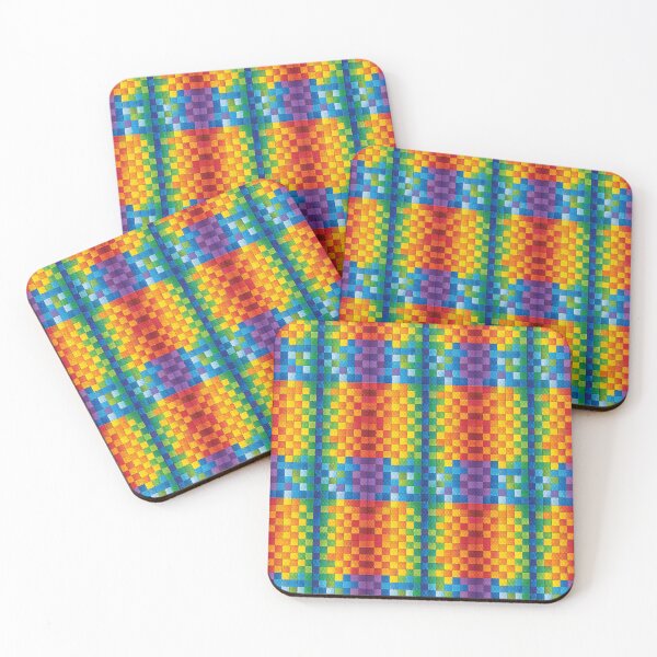 Item preview, Rainbow Pixelart Colorful Checker Pattern designed and sold by PatternBestFan.
