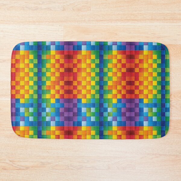 Item preview, Rainbow Pixelart Colorful Checker Pattern designed and sold by PatternBestFan.