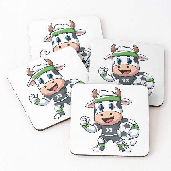 Item preview, Cute Soccer Cow T-Shirt Design Sticker  designed and sold by CreativeTomb.