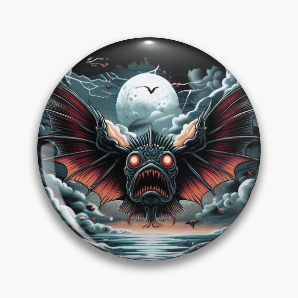 Artikelvorschau, The Haunting Glide – Halloween-Albtraum mit fliegenden Fischen entworfen und verkauft von EcoArtShop.
