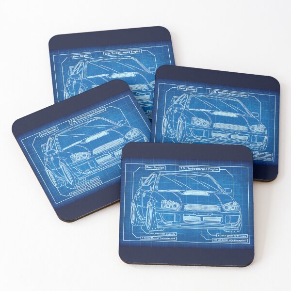 Item preview, Subaru Impreza WRX STi Blob Eye Blueprint designed and sold by JDM Guyvit.