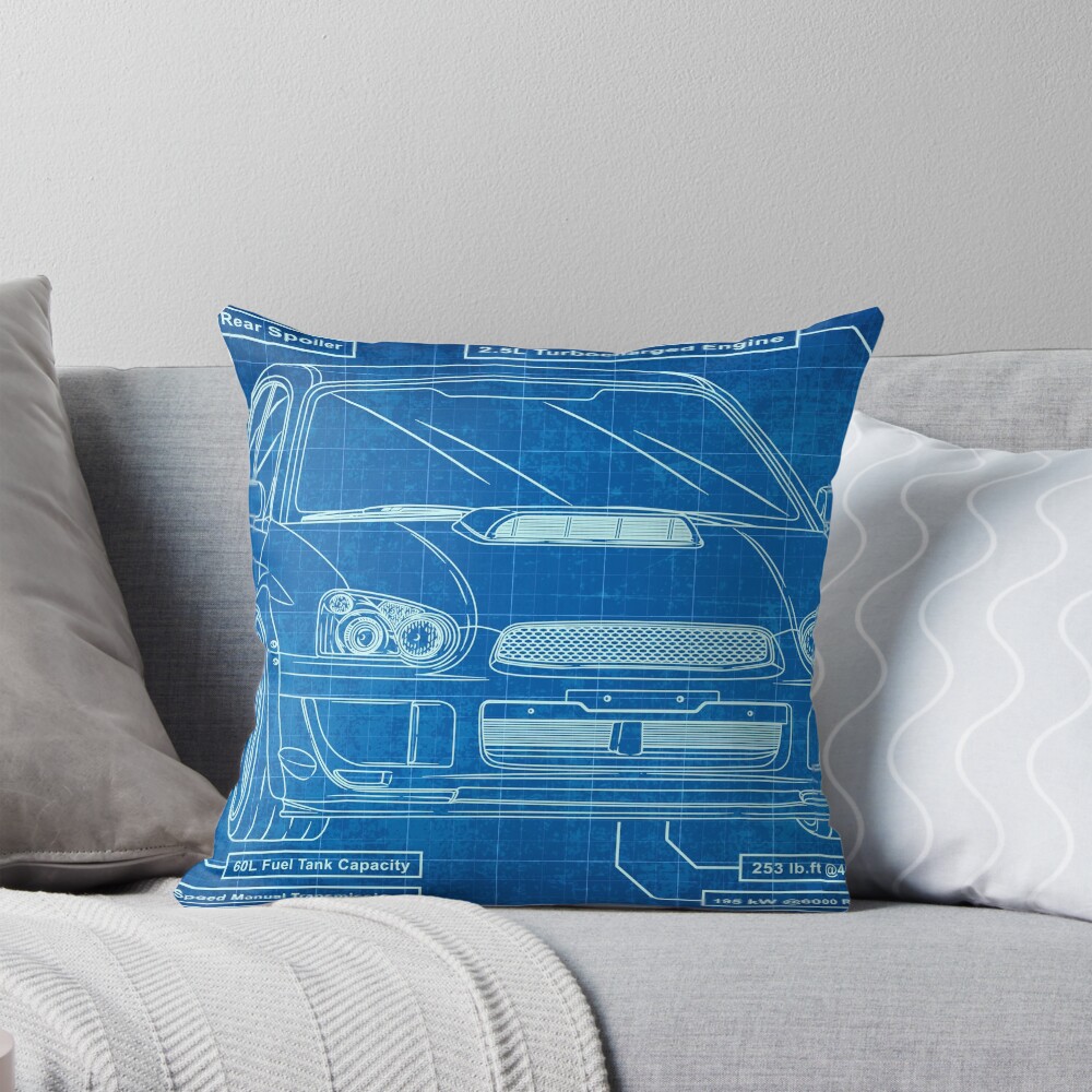 Subaru Impreza WRX STi Blob Eye Blueprint iPhone Case
