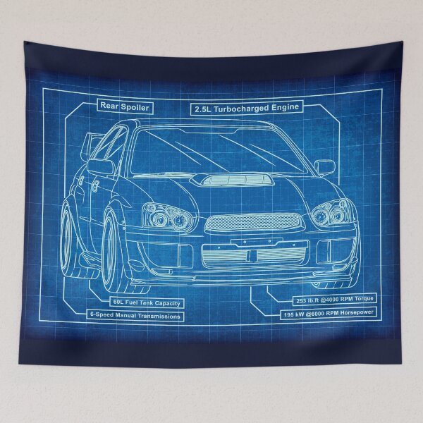 Item preview, Subaru Impreza WRX STi Blob Eye Blueprint designed and sold by JDM Guyvit.