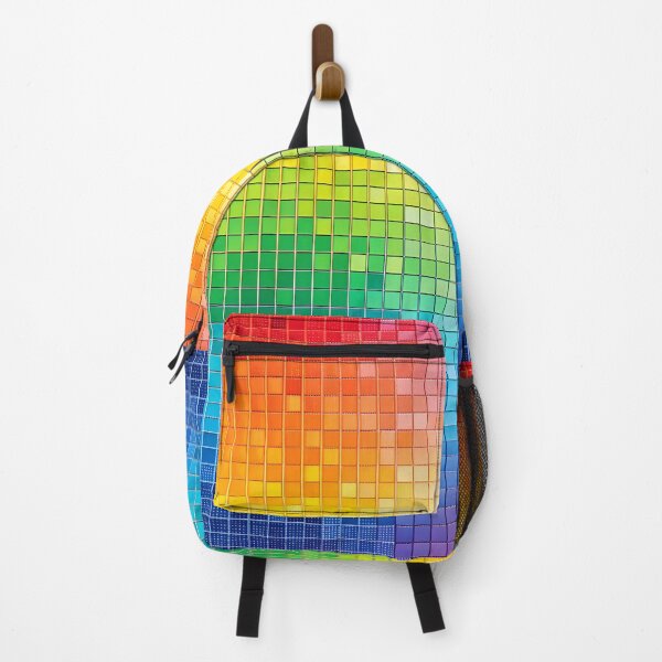 Artikelvorschau, Disco Pixelart Buntes Schachbrettmuster entworfen und verkauft von PatternBestFan.