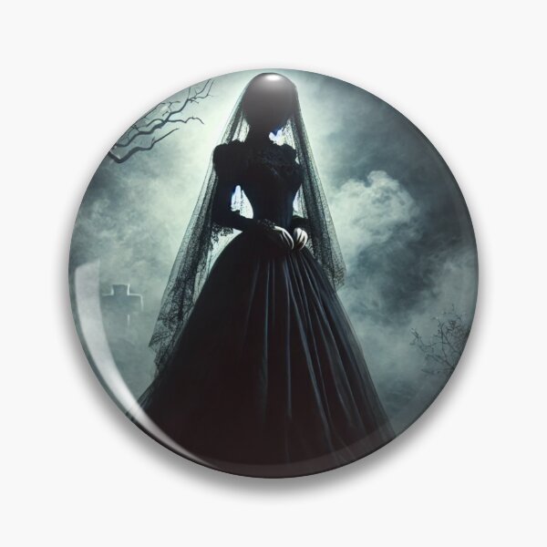 Item preview, The Lady in Black: A Haunting Presence in the Graveyard designed and sold by aunins7.