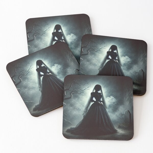 Item preview, The Lady in Black: A Haunting Presence in the Graveyard designed and sold by aunins7.