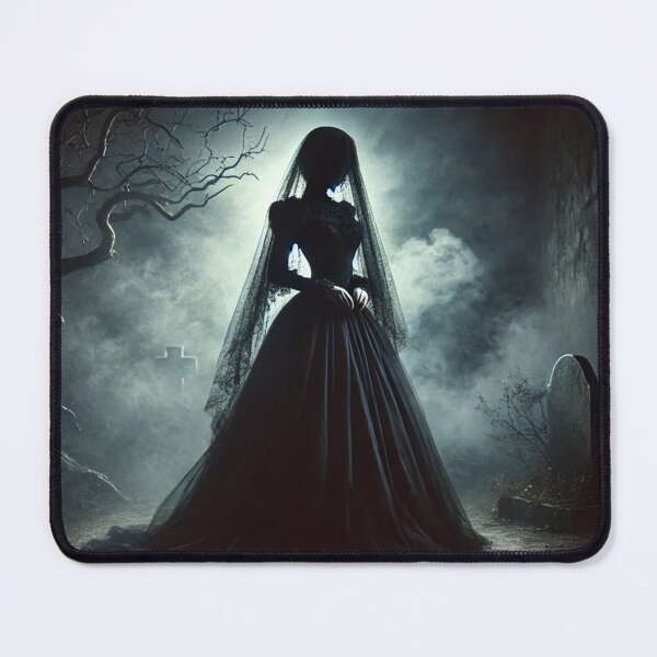 Item preview, The Lady in Black: A Haunting Presence in the Graveyard designed and sold by aunins7.
