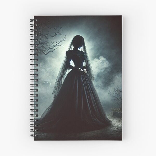 Item preview, The Lady in Black: A Haunting Presence in the Graveyard designed and sold by aunins7.
