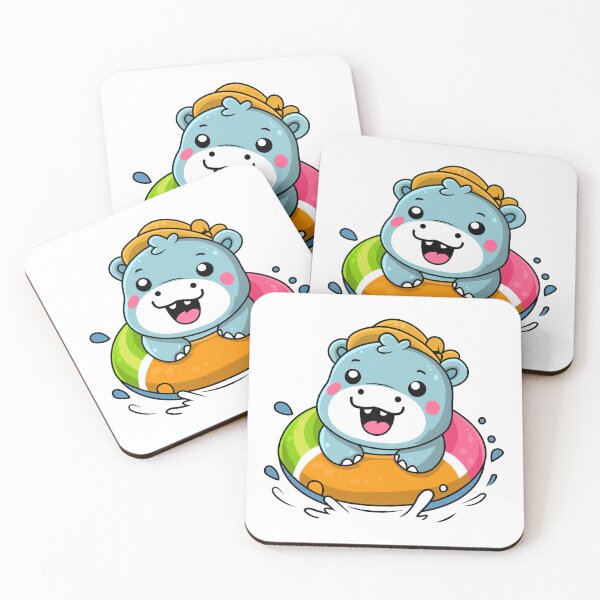 Item preview, Playful Moo Deng  in Inflatable Ring T-Shirt Design Sticker Cute designed and sold by CreativeTomb.