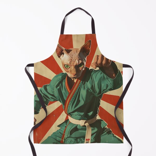 Item preview, Fighting Feline Martial Artist designed and sold by landletsy.