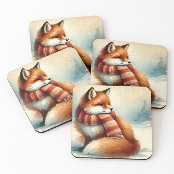 Item preview, Festive fox designed and sold by ClumsyClouds.
