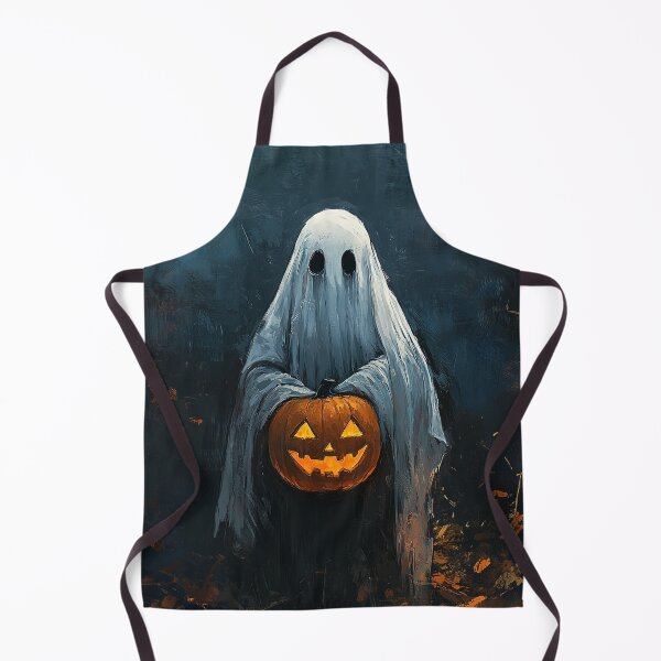Item preview, Ghost & Lantern Art | Spooky Back View | Halloween Spirit Design designed and sold by Moments-Studio.