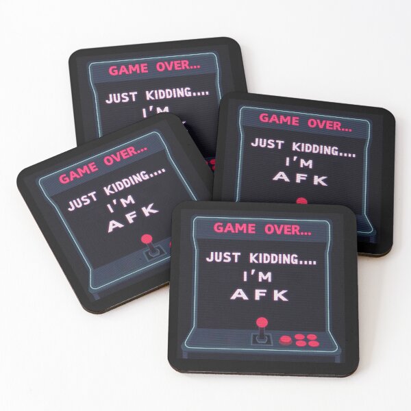 Item preview, Retro Arcade 'Game Over - Just Kidding, I'm AFK' Funny Gamer Design designed and sold by CosyCush.
