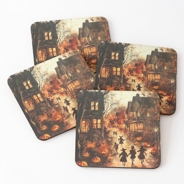 Item preview, Vintage Halloween Night | Classic Trick or Treat Scene | Gammell-Inspired Art designed and sold by Moments-Studio.