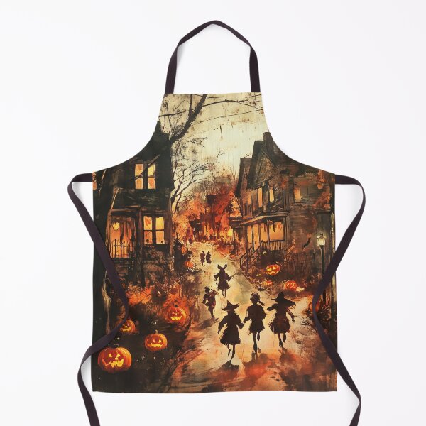 Item preview, Vintage Halloween Night | Classic Trick or Treat Scene | Gammell-Inspired Art designed and sold by Moments-Studio.