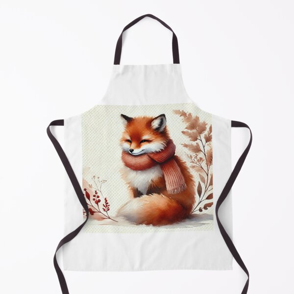 Item preview, Fox in a scarf designed and sold by ClumsyClouds.