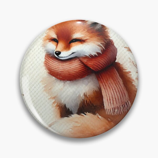 Item preview, Fox in a scarf designed and sold by ClumsyClouds.