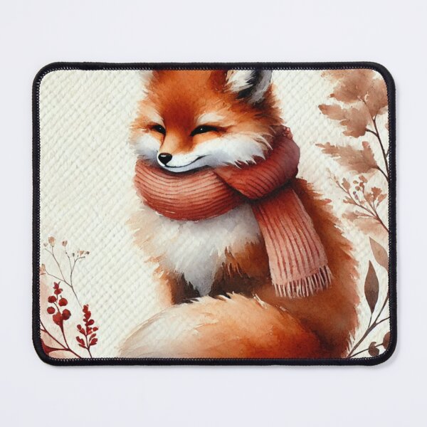 Item preview, Fox in a scarf designed and sold by ClumsyClouds.
