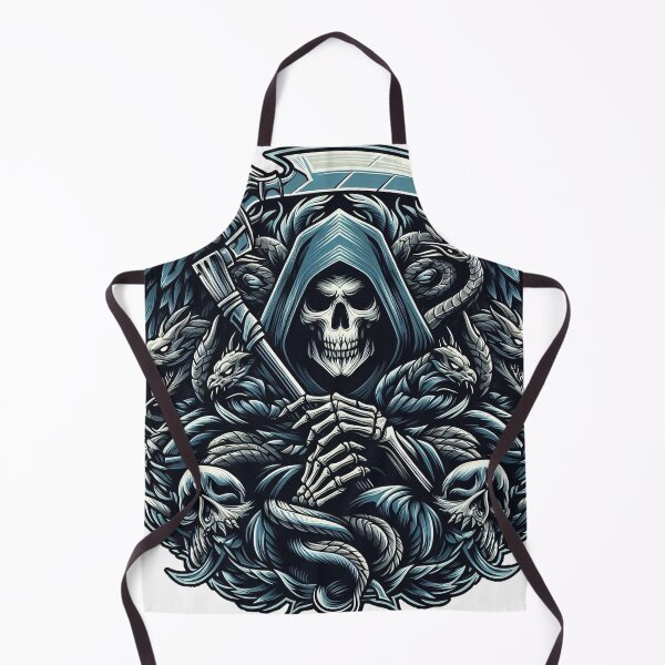 Item preview, Death, Grim Reaper in Black Blue Horror Design, Halloween, Logo designed and sold by Salimgor Hangaround Music.