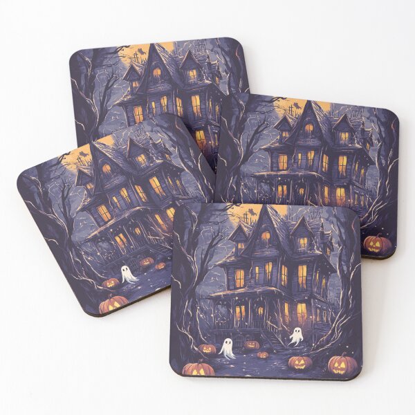 Item preview, Spooky Night Scene | Haunted House Art | Halloween Ghost Design designed and sold by Moments-Studio.