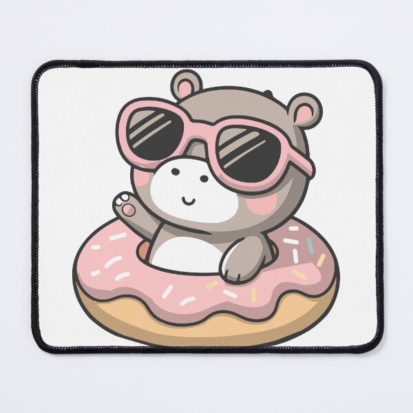Item preview, Cute Moo Deng in Donut T-Shirt Design Sticker designed and sold by CreativeTomb.