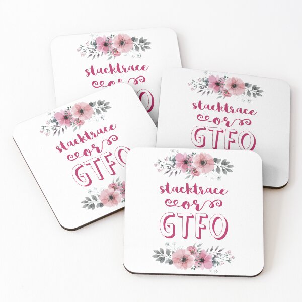 Item preview, Stacktrace or GTFO; flower, pink designed and sold by Drawmecute.