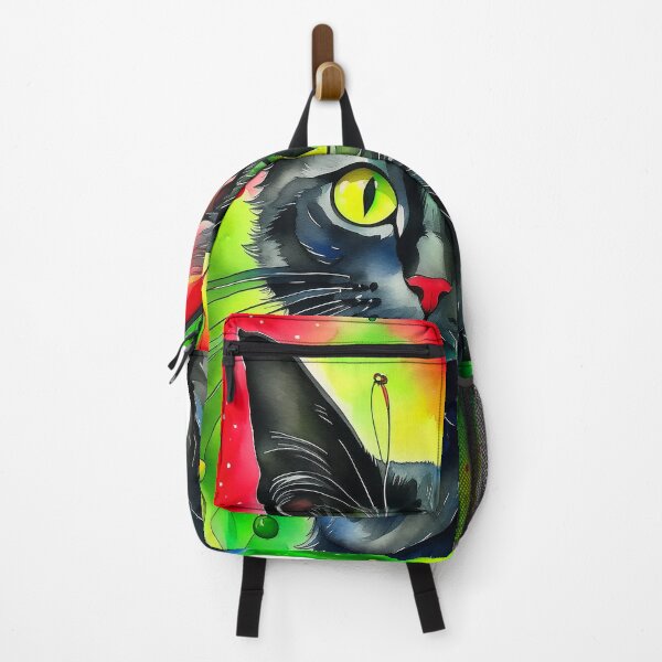 Item preview, black cat with color designed and sold by Mido-artister.