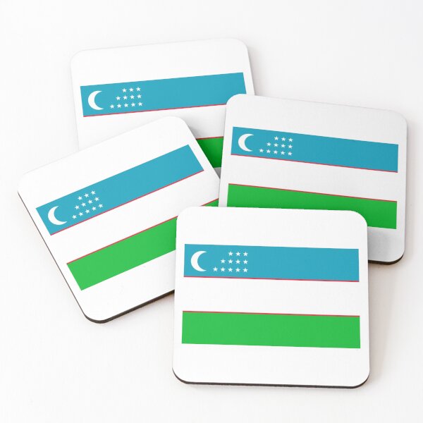 Item preview, Uzbekistan flag designed and sold by sigmabros.