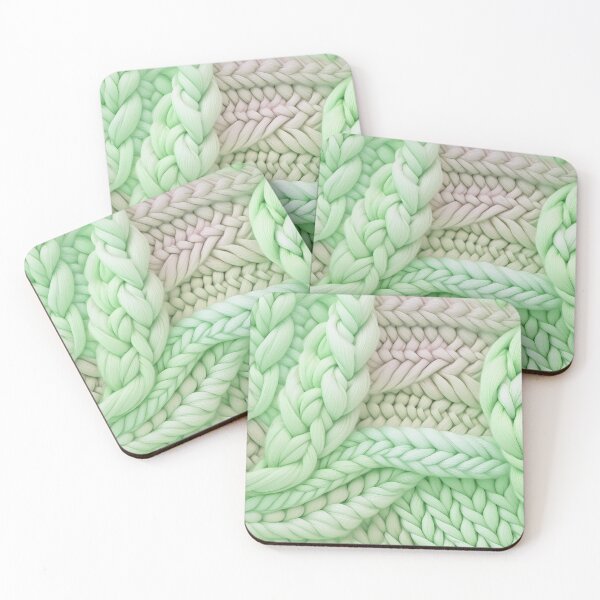 Item preview, Warm weaves/  shades of pastel green designed and sold by My-fake-places.