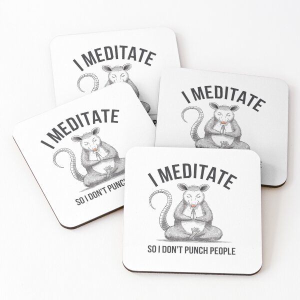 Item preview, Meditate, Meditation, possum, punch, funnyfits70, Humor, Funny, designed and sold by FunnyFits70.