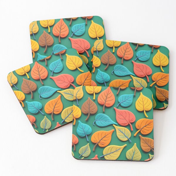 Item preview, Colorful clay autumn leaves designed and sold by NolineXpression.