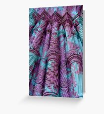 Stable as those Pillars Greeting Card