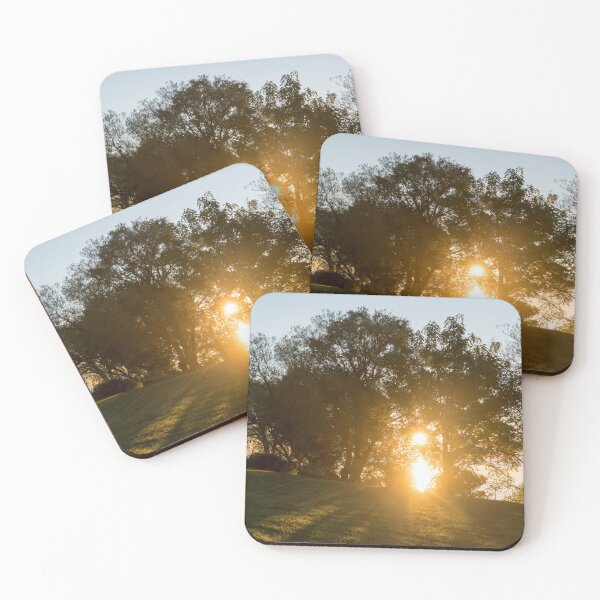 Item preview, Brilliant Lakeside Sunrise Framed by Trees designed and sold by Georgia Mizuleva.