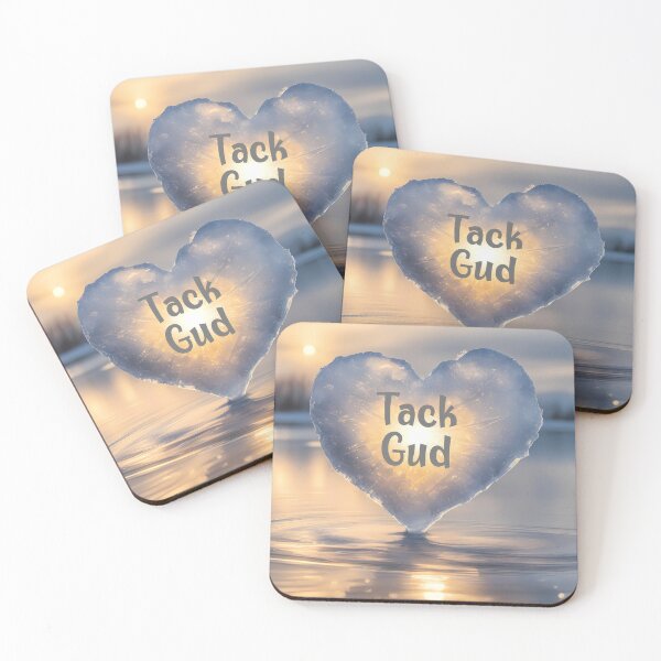 Item preview, Tack Gud Affirmation in Swedish Ice Heart designed and sold by CalmnessbyChoice.
