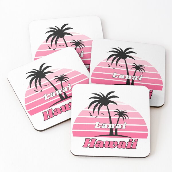 Item preview, Retro Cool Lanai Beach Hawaii Palm Tree at Sunset Souvenirs designed and sold by karmdaf.