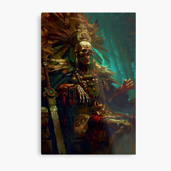 Artikel-Vorschau von Mictlantecuhtli, Herr der Unterwelt, designt und verkauft von AM FineArtPrints.