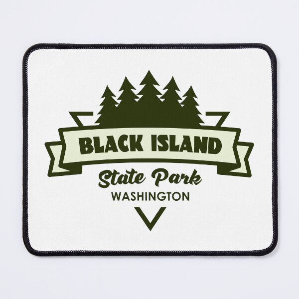 Item preview, Black Island State Park Washington Trees And Ribbon designed and sold by bivenart.