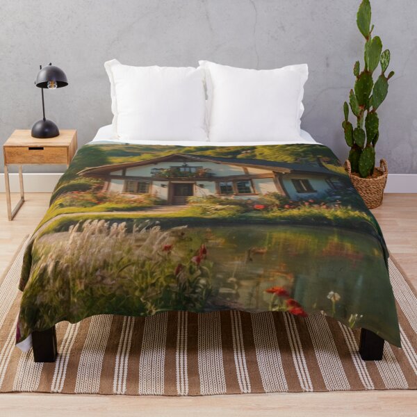Item preview, Sunlit Cottage in Nature’s Bloom designed and sold by BlareBlare.