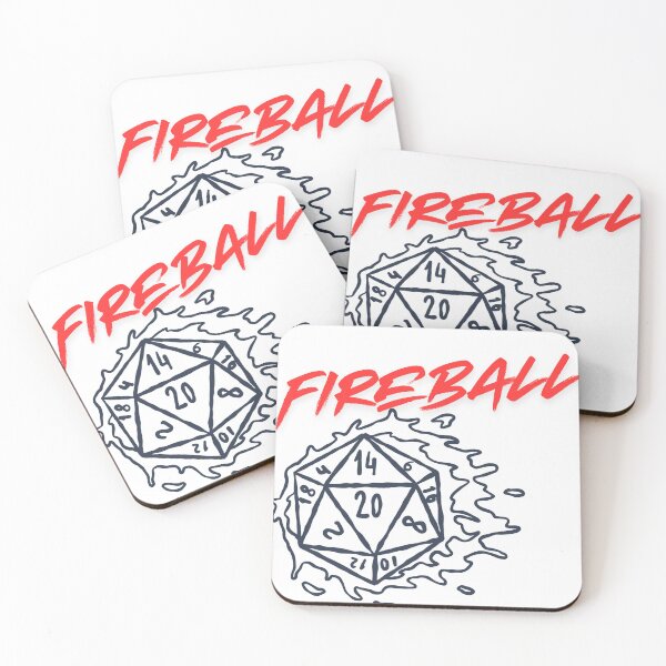 Item preview, D&D Wizard natural 20 fireball designed and sold by fiabug.