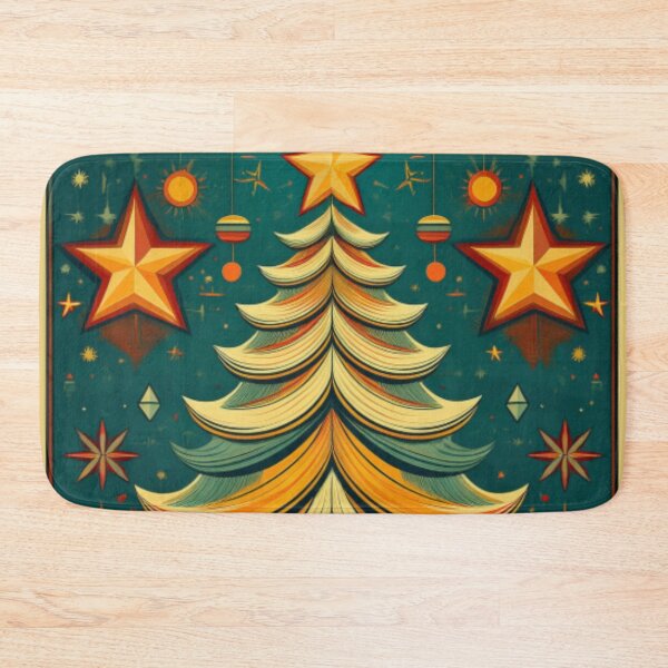 Item preview, Retro Holiday Tree with Stars designed and sold by RaiyaTees.