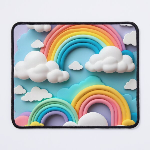 Item preview, Clay rainbow and cloud designed and sold by NolineXpression.