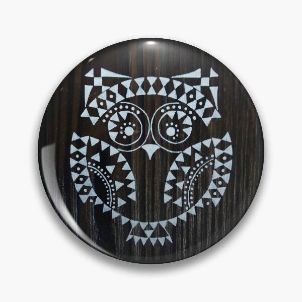 Item preview, owl, board, wood, bird, owl pattern, pictogram, black and white pattern designed and sold by JoannaLasGalery.