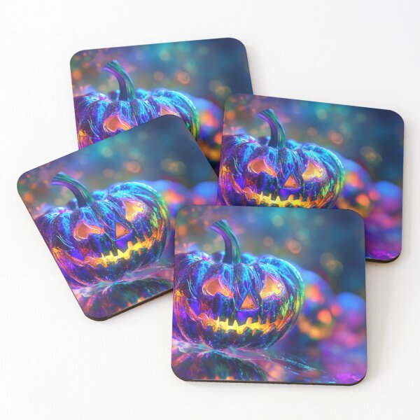 Item preview, Holographic Harvest Pumpkin - Colorful Autumn Design designed and sold by Emaga Digital Studio.