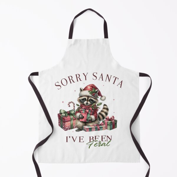Item preview, Sorry Santa I've Been Feral Feral Raccoon Christmas designed and sold by spirorinin.