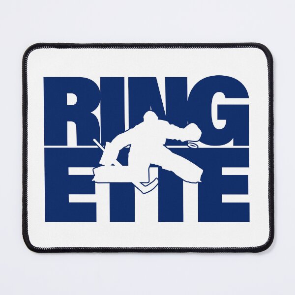 Item preview, Ringette goalie dark blue silhuette designed and sold by EmeraldeaArt.