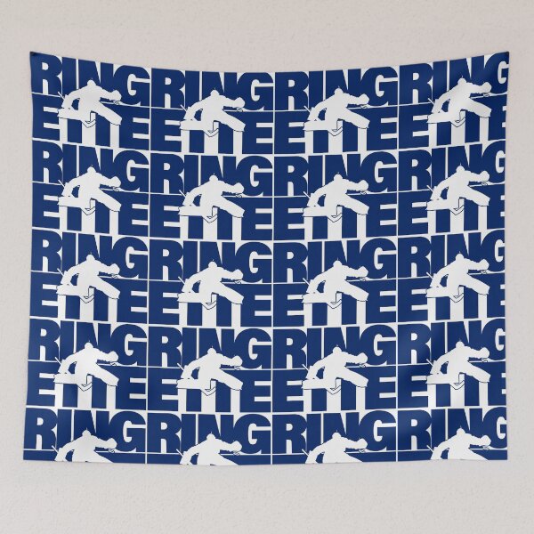 Item preview, Ringette goalie dark blue silhuette designed and sold by EmeraldeaArt.