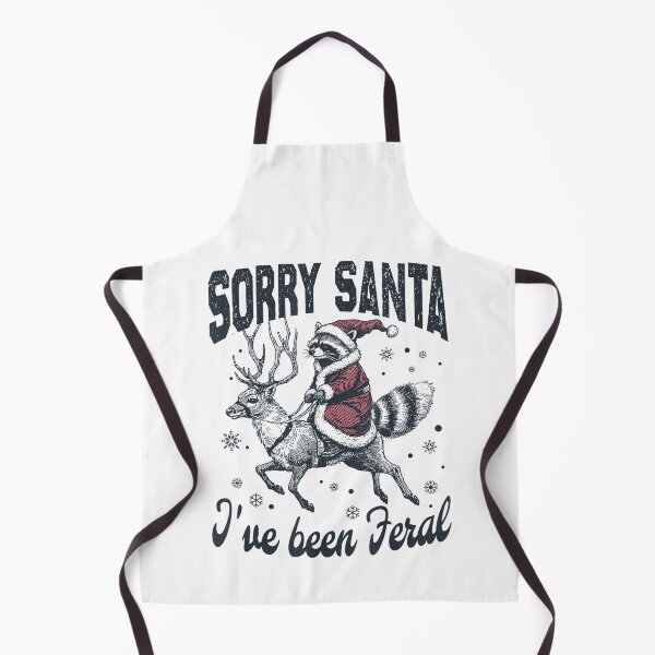 Item preview, Sorry Santa I've Been Feral Funny Christmas Feral Raccoon designed and sold by spirorinin.
