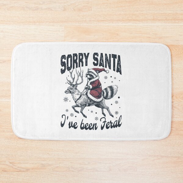 Item preview, Sorry Santa I've Been Feral Funny Christmas Feral Raccoon designed and sold by spirorinin.