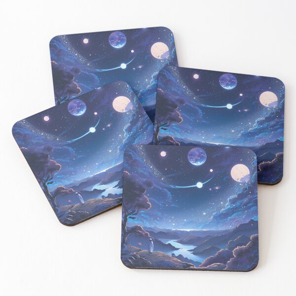 Item preview, Cosmic Dreamlike Night Landscape designed and sold by stefan21244.