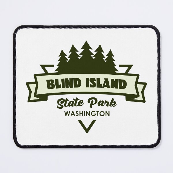 Item preview, Blind Island State Park Washington Trees And Ribbon designed and sold by bivenart.